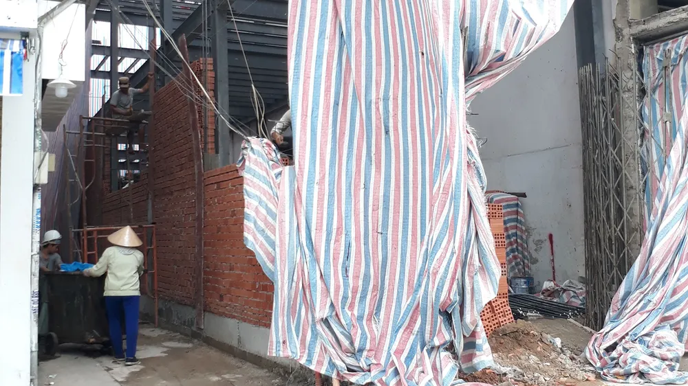 Công trình xây dựng lấn hẻm