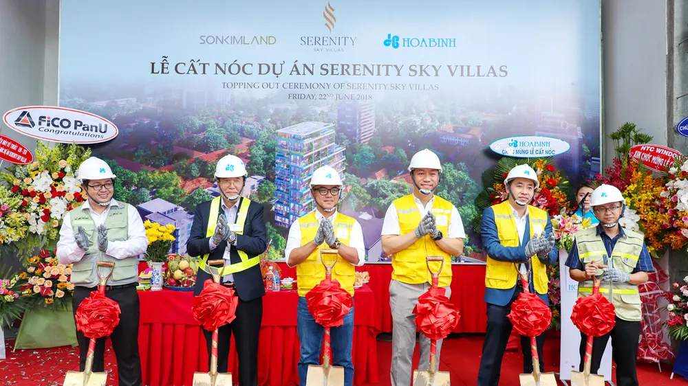 SonKim Land cất nóc dự án biệt thự trên không Serenity Sky Villas