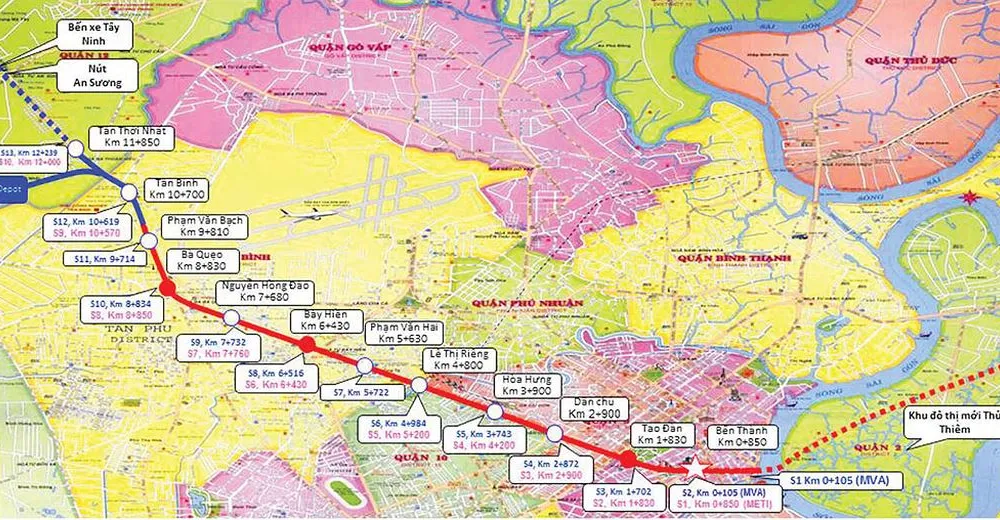 Dự án tuyến tàu điện ngầm số 2 (Bến Thành - Tham Lương)