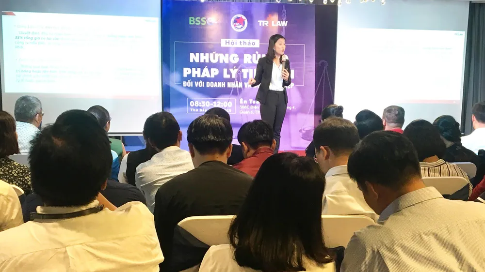 Doanh nghiệp nhỏ và vừa tại TPHCM tham dự một buổi hội thảo do Hiệp hội Doanh nhân trẻ TPHCM tổ chức 