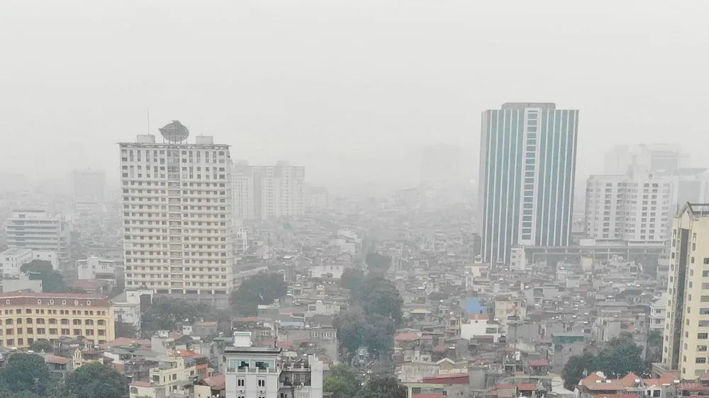 Chỉ số AQI ở Hà Nội tiếp tục tăng