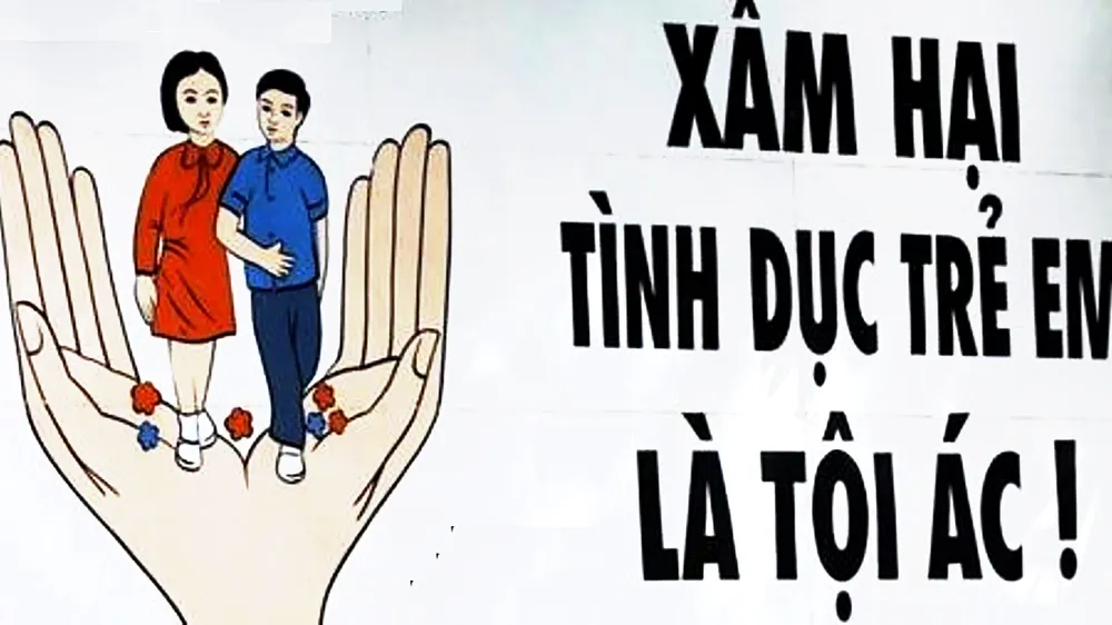 Panô về phòng chống xâm hại tình dục trẻ em 