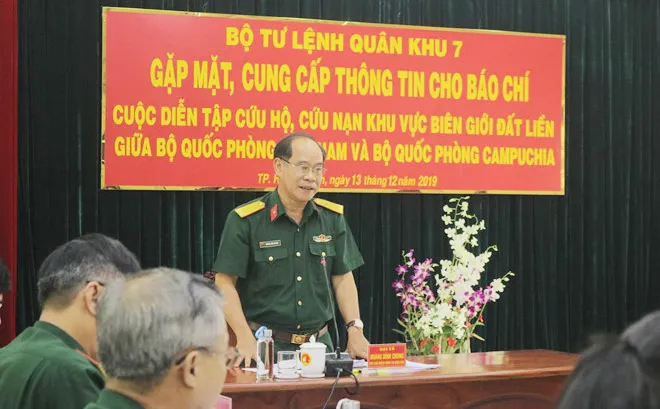 Diễn tập cứu hộ, cứu nạn vùng biên giới Việt Nam - Campuchia