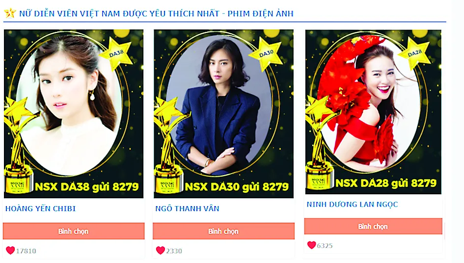 Ngôi Sao Xanh 2019: Hé lộ tốp 3 một số hạng mục bình chọn trực tuyến