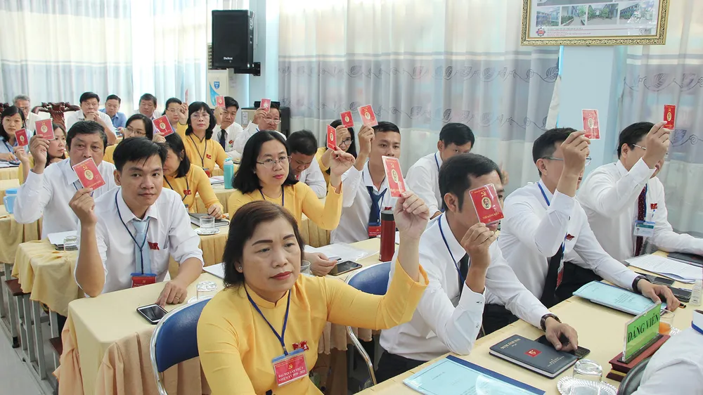 Đại hội cấp cơ sở đầu tiên tại huyện Nhà Bè thành công sau một ngày làm việc