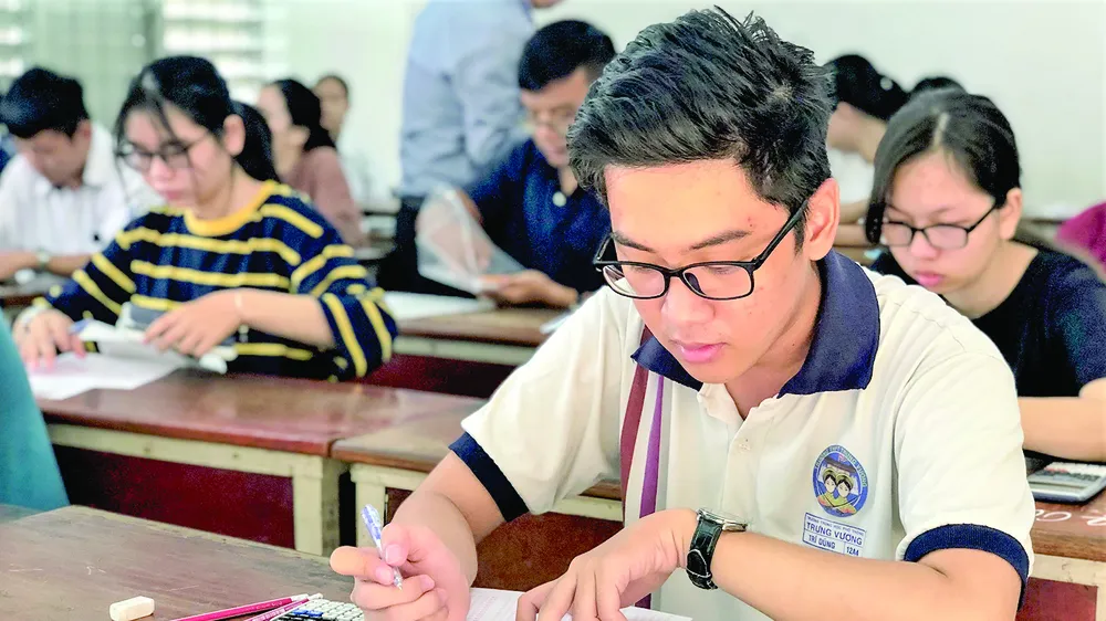 Thí sinh thi đánh giá năng lực tại ĐH Quốc gia TPHCM năm 2019