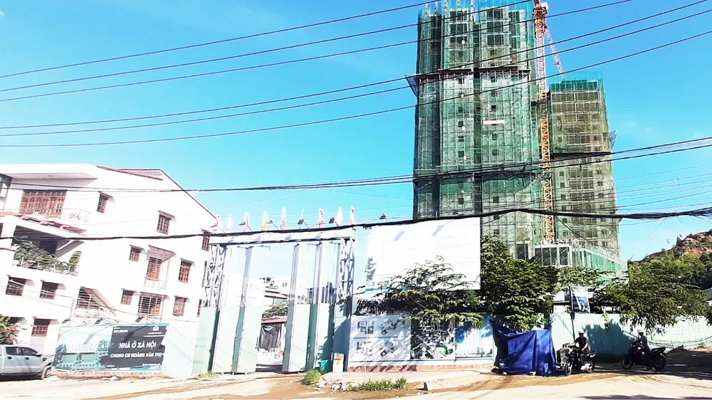 Một dự án nhà ở xã hội đang hình thành tại TP Quy Nhơn, tỉnh Bình Định