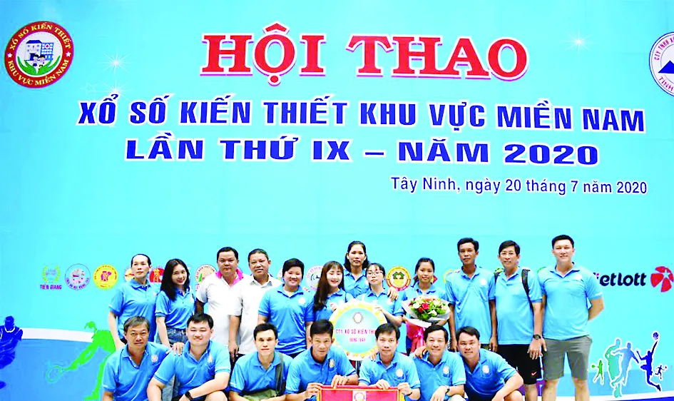 Đoàn VĐV Công ty TNHH MTV Xổ số Đồng Tháp tham dự Hội thao