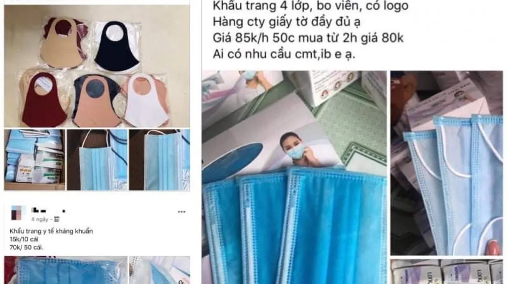 Cẩn trọng mua khẩu trang qua mạng