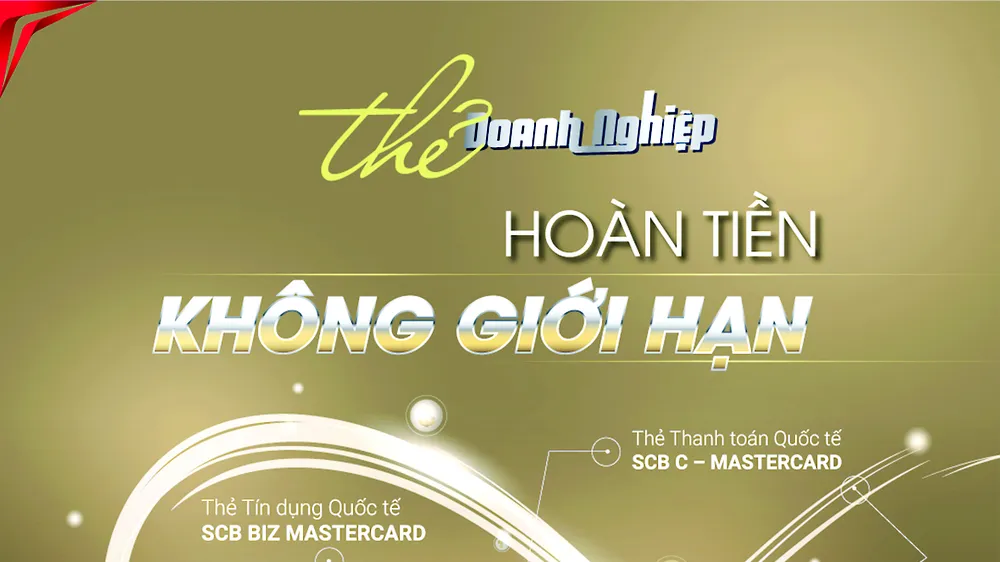 Tận hưởng nhiều ưu đãi hoàn tiền dành cho doanh nghiệp cùng SCB