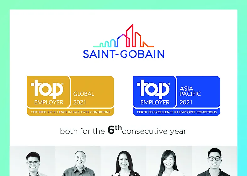 Năm thứ sáu Saint-Gobain được vinh danh giải thưởng Global Top Employer