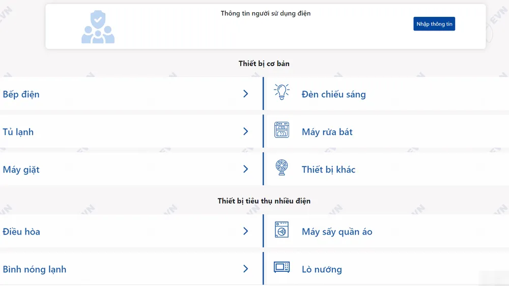 Ra mắt công cụ tính và kiểm tra tiền điện