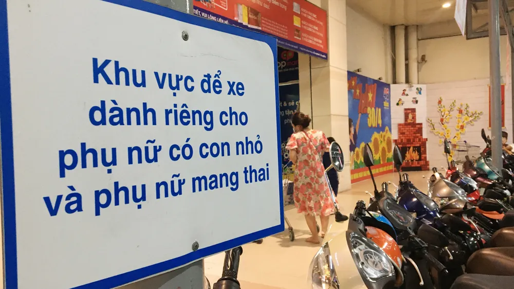Nơi để xe cho phụ nữ mang thai
