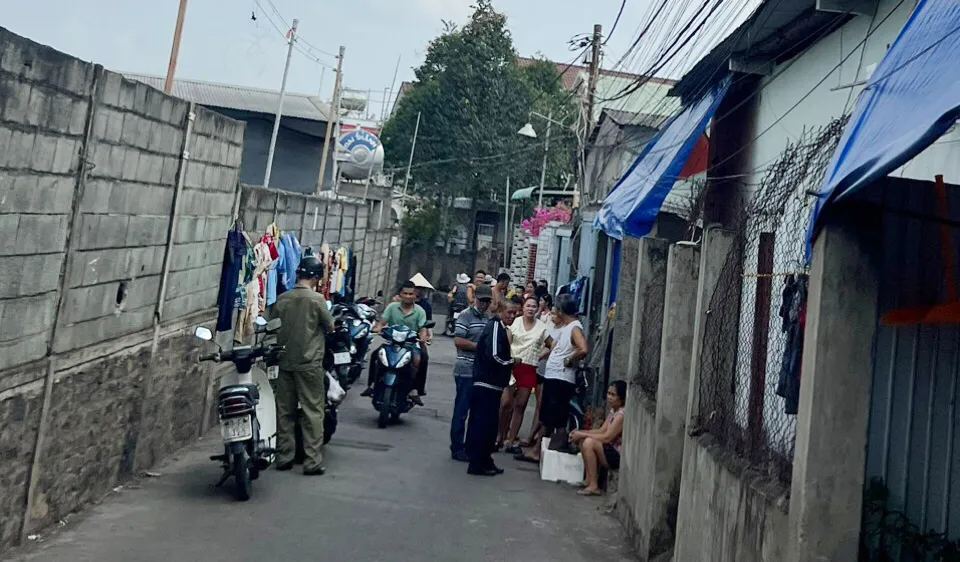 Khu trọ nơi xảy ra vụ việc