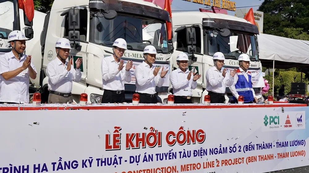 Khởi công xây dựng hạ tầng kỹ thuật dự án metro 2 tuyến Bến Thành - Tham Lương