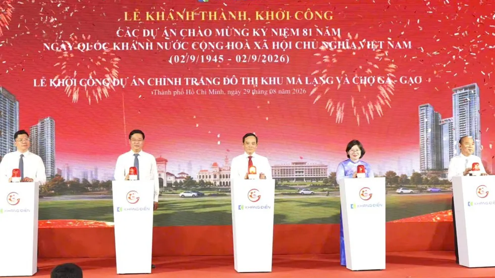 TPHCM khởi công, khánh thành 11 công trình với tổng vốn hơn 181.000 tỷ đồng