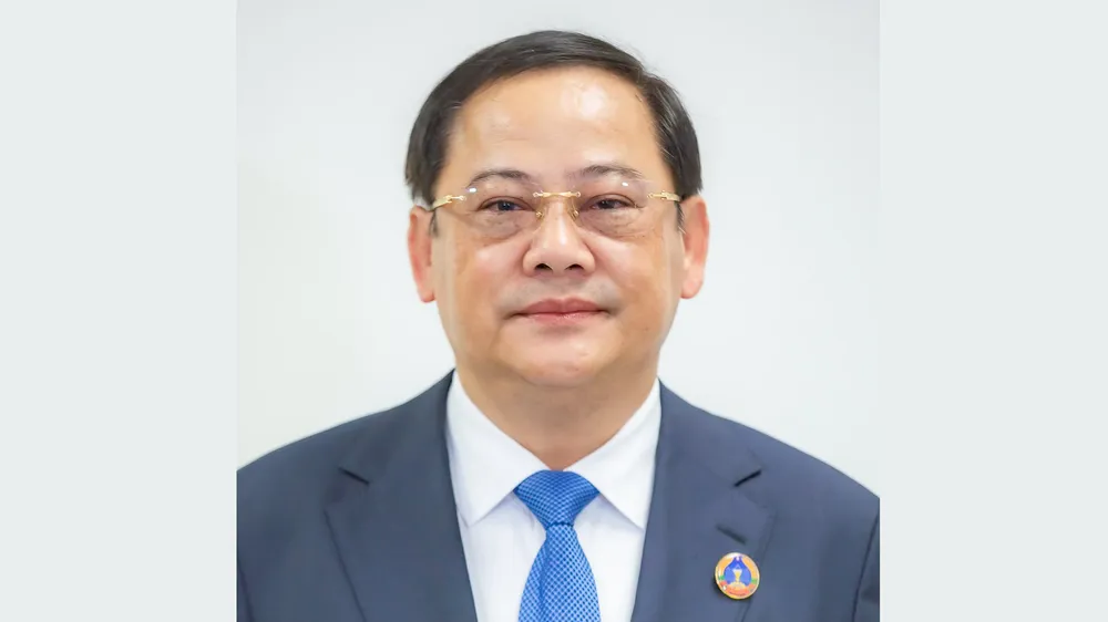 Chủ tịch Quốc hội Lào Sonexay Siphandone. Ảnh: Bộ Ngoại giao cung cấp