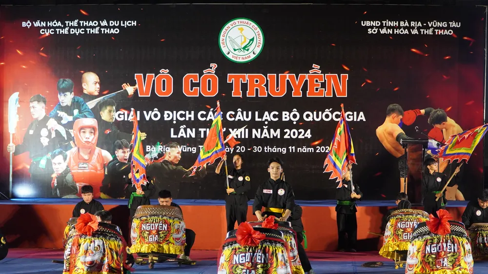 Khai mạc Giải vô địch các câu lạc bộ Võ cổ truyền quốc gia lần thứ XIII năm 2024 tại TP Vũng Tàu