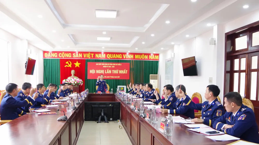 Ban chấp hành Đảng bộ Vùng Cảnh sát biển 3 nhiệm kỳ 2025-2030 họp phiên thứ nhất