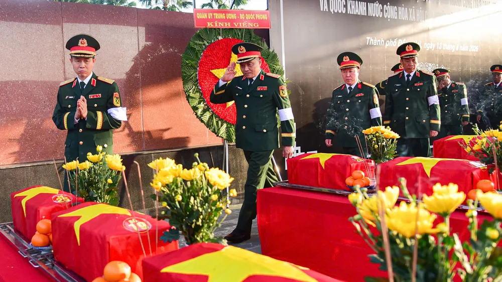 Lễ truy điệu, an táng 29 hài cốt liệt sĩ tại Nghĩa trang liệt sĩ Bình Phước, TP Đồng Nai