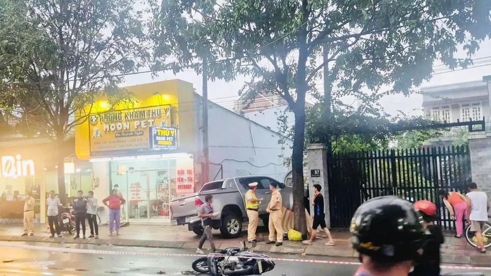 Hiện trường vụ tai nạn. Ảnh: CATPĐN