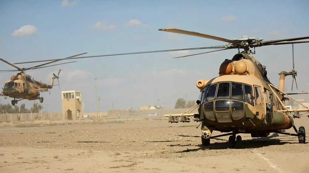Trực thăng Mi-17 của quân đội Iraq trong một phiên huấn luyện. Ảnh: GLOBAL MILITARY REVIEW