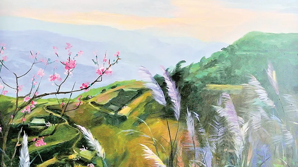 Triển lãm Qua miền Tây Bắc của NSND - họa sĩ Trà Giang: Không gian hiện tại và hồi ức