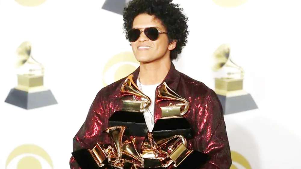 Bruno Mars đại thắng tại Grammy 2018. Ảnh: REUTERS