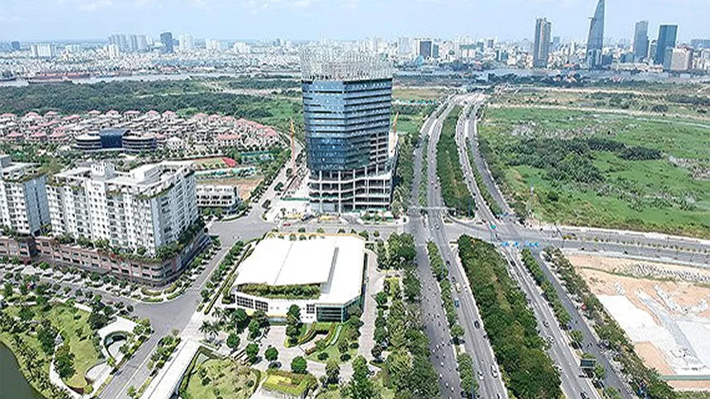 Một góc Thủ Thiêm hiện nay