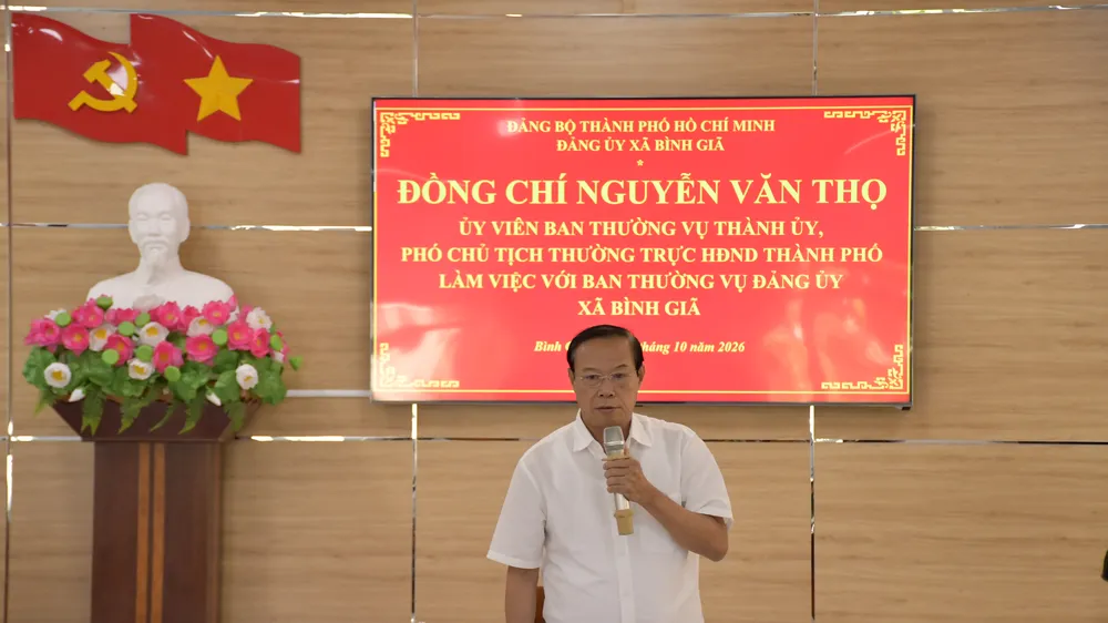 Xã Bình Giã (TPHCM) khẩn trương rà soát nhiệm vụ được giao, khắc phục những hạn chế đã nhận diện
