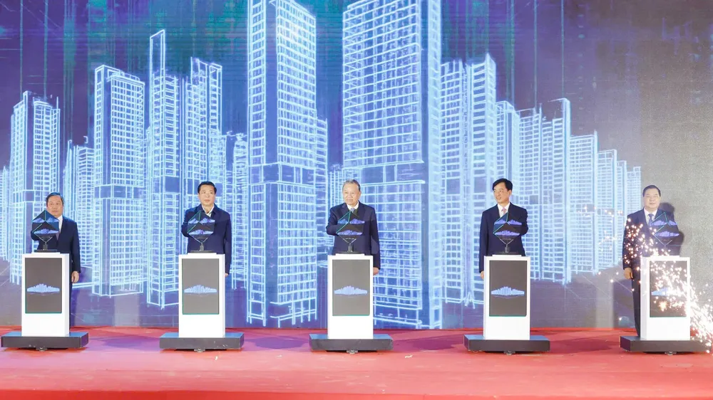 Tổng Bí thư Tô Lâm dự lễ khởi công khu đô thị đa mục tiêu ở Hà Nội