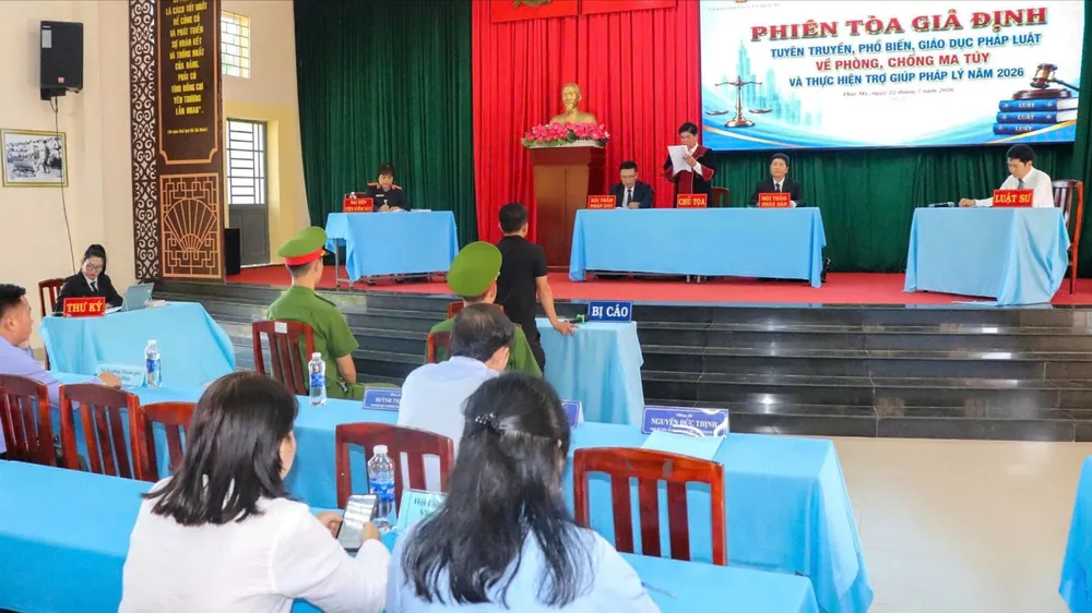 Xã Thái Mỹ (TPHCM): Tổ chức phiên tòa giả định tuyên truyền phòng, chống ma túy
