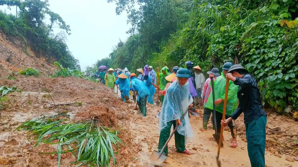 Mưa lớn dịch chuyển dần lên phía Bắc Trung bộ 