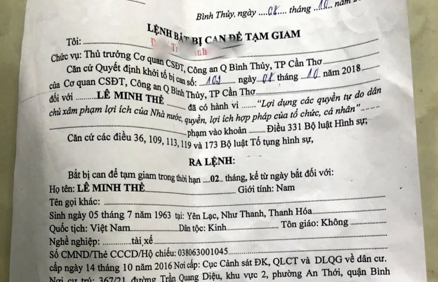 Khởi tố đối tượng kêu gọi, kích động biểu tình