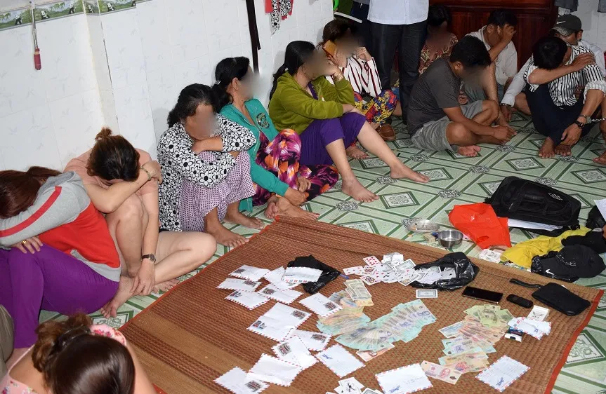 Hiện trường vụ đánh bạc