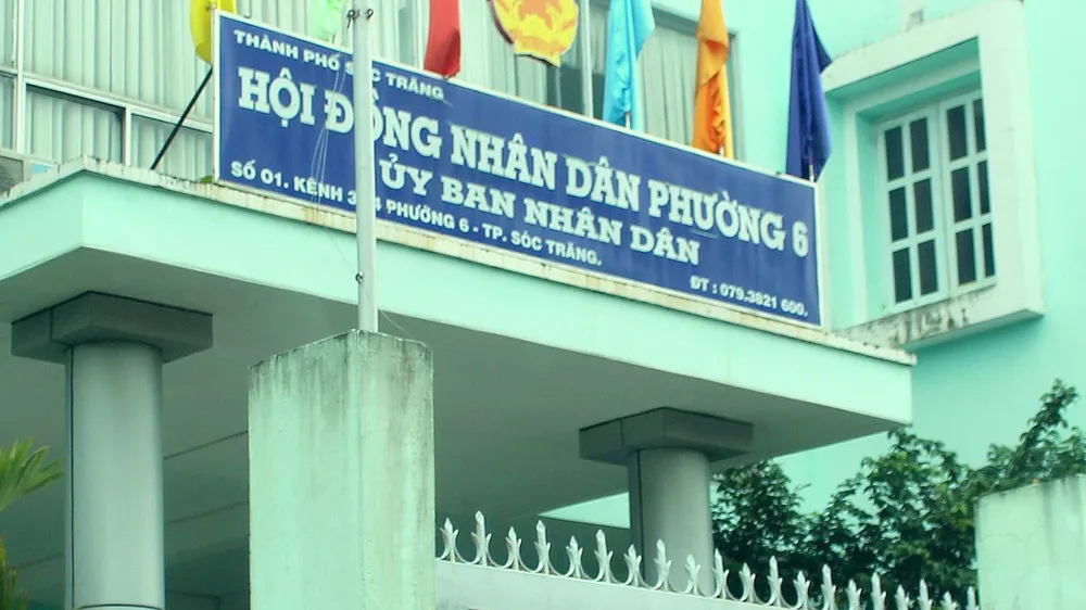 UBND phường 6, TP Sóc Trăng nơi xảy ra hàng loạt sai phạm về tài chính