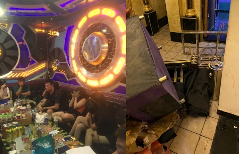 Bắt quả tang cơ sở karaoke hoạt động chui mùa dịch, phát hiện 32 người dương tính với ma túy