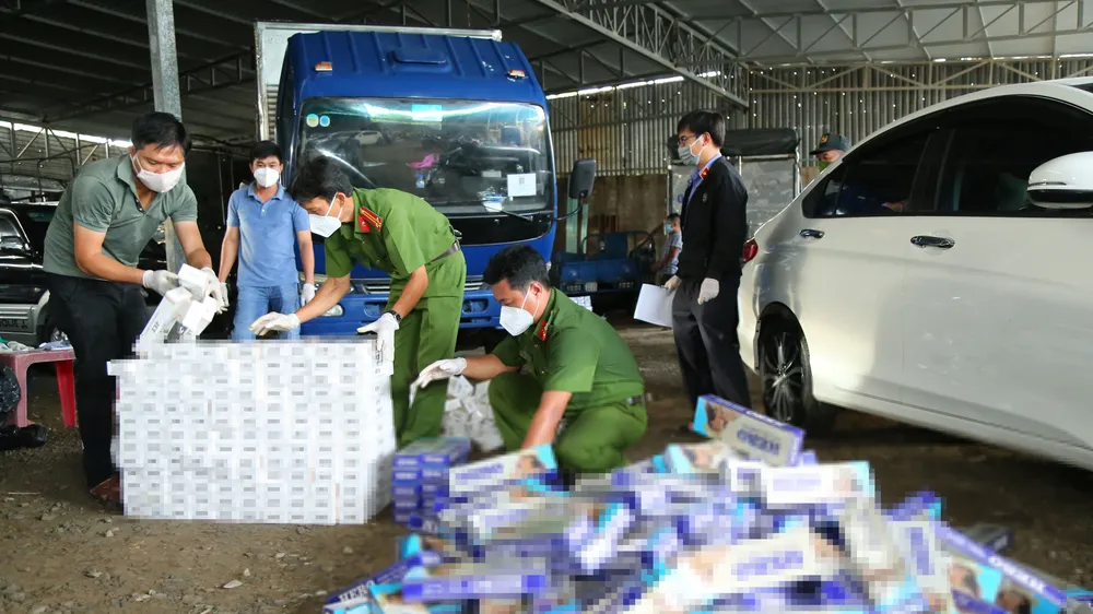 Tang vật bị lực lượng chức năng phát hiện