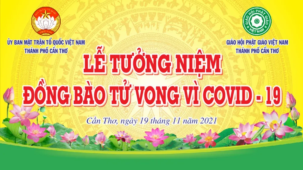 Nhiều tỉnh ĐBSCL hưởng ứng lễ tưởng niệm đồng bào tử vong và cán bộ, chiến sĩ hy sinh trong đại dịch Covid-19