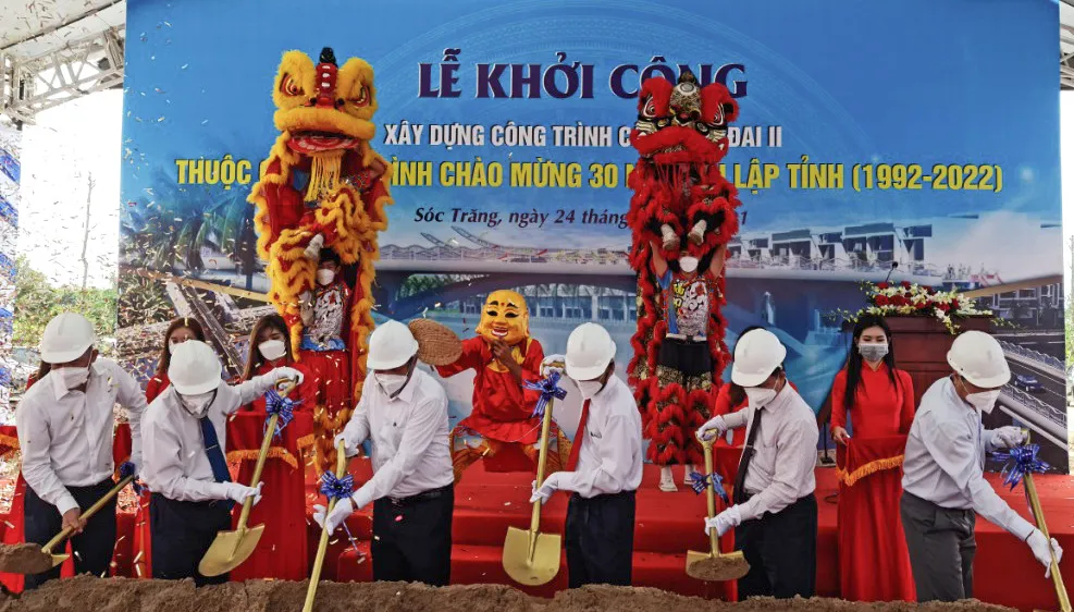 Sóc Trăng khởi công 2 cầu giao thông hơn 300 tỷ đồng