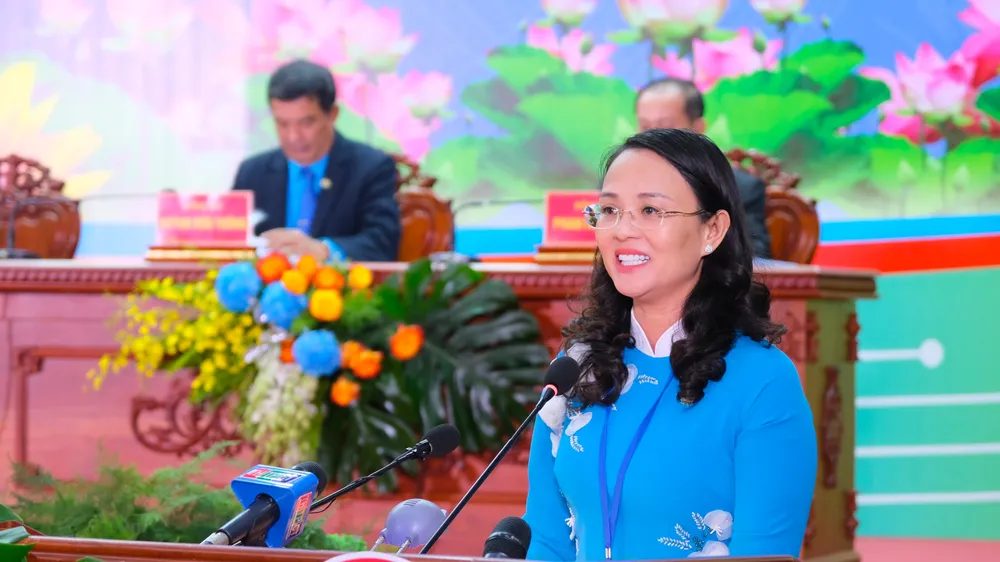 Bà Lê Thị Sương Mai tái đắc cử Chủ tịch Liên đoàn Lao động TP Cần Thơ