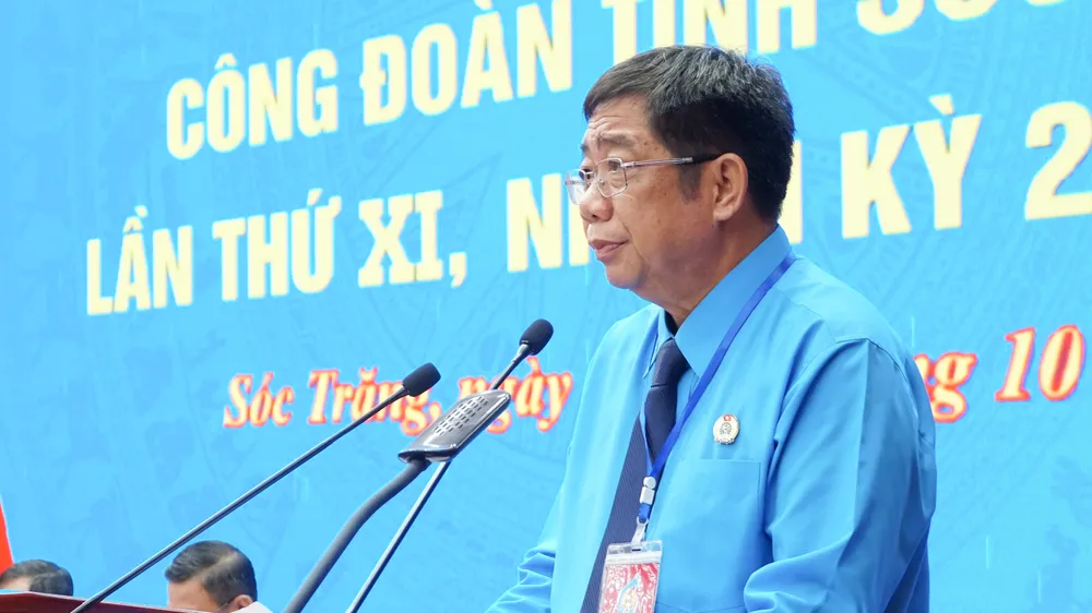 Ông Nguyễn Thanh Sơn tái đắc cử Chủ tịch Liên đoàn Lao động tỉnh Sóc Trăng