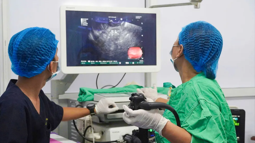Điều trị thành công bệnh nang giả tụy bằng stent LAMS đầu tiên tại ĐBSCL