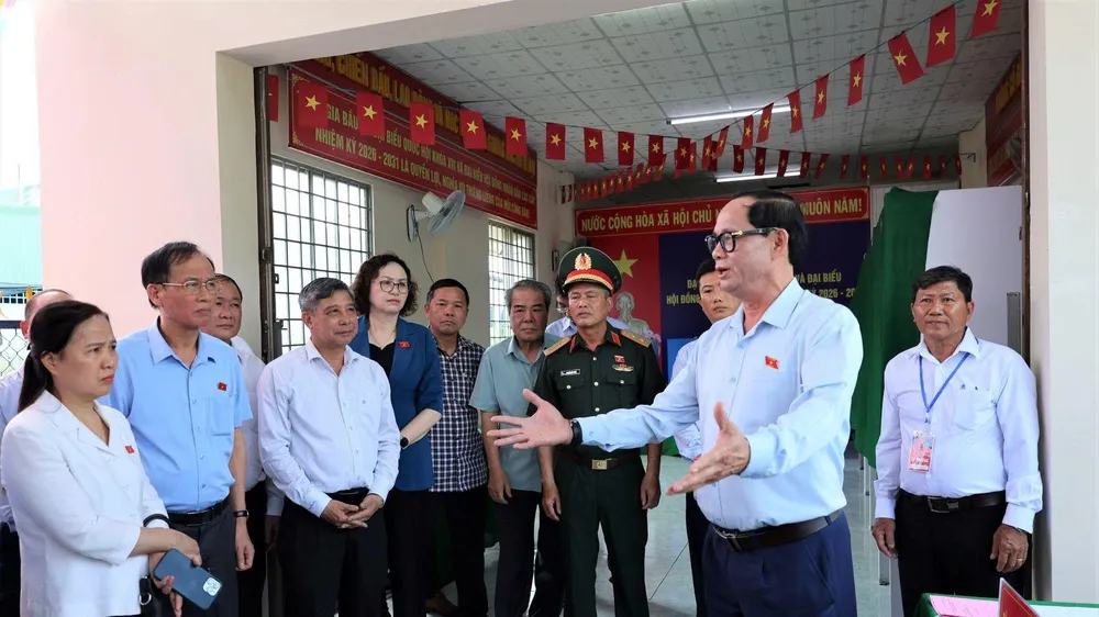 Đoàn công tác Quốc hội kiểm tra công tác chuẩn bị bầu cử tại Cần Thơ
