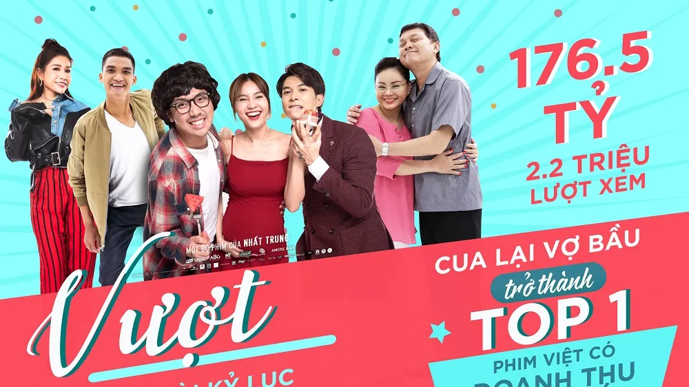 “Cua lại vợ bầu” phá kỷ lục phòng vé với doanh thu trên 176 tỷ đồng