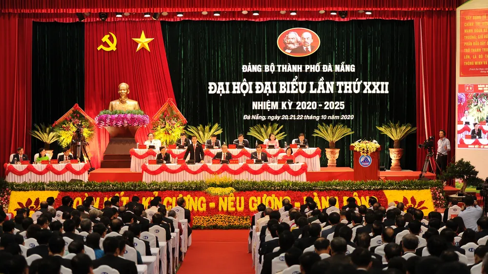 Sáng nay 21-10, Đại hội đại biểu Đảng bộ TP Đà Nẵng lần thứ XXII, nhiệm kỳ 2020-2025 chính thức khai mạc