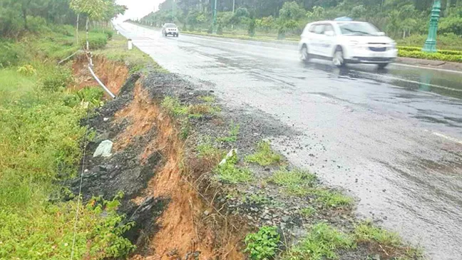 vị trí sạt lở