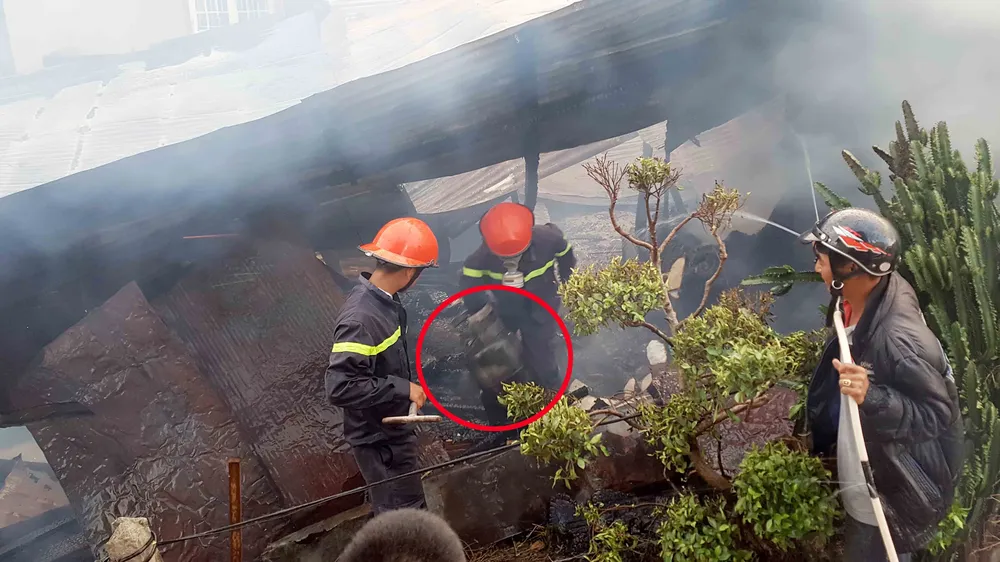 Hỏa hoạn thiêu rụi một căn nhà ở Đà Lạt