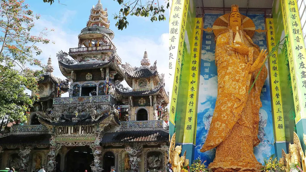 Xác lập kỷ lục Tượng Phật bằng hoa bất tử lớn nhất thế giới