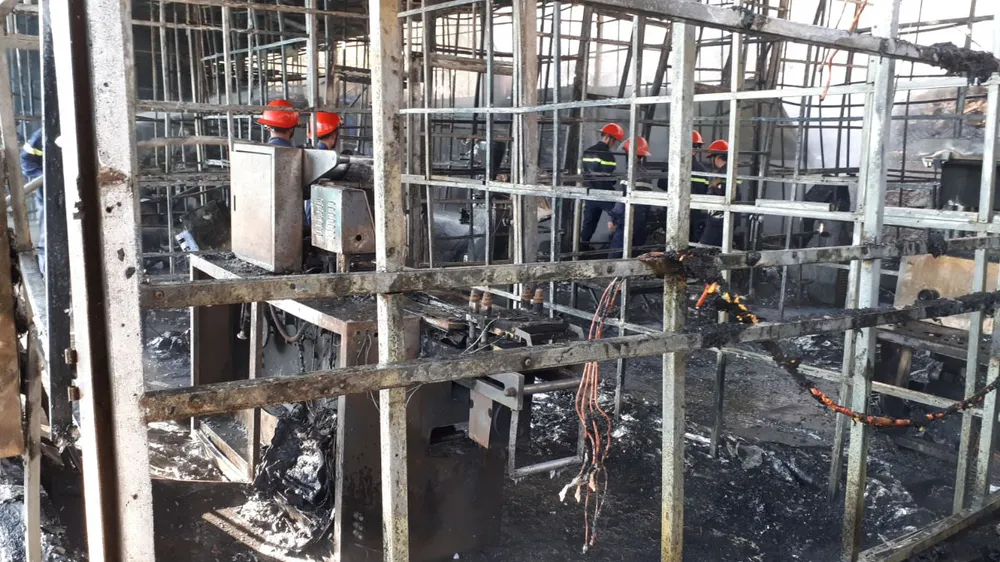 Cháy lớn tại Công ty sâm Ngọc Linh Việt Nam